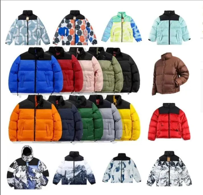 Jaqueta de inverno masculina feminina emenda com capuz bordado jaqueta quente parka casaco masculino puffer jaquetas carta impressão outwear jaquetas com impressão em várias cores