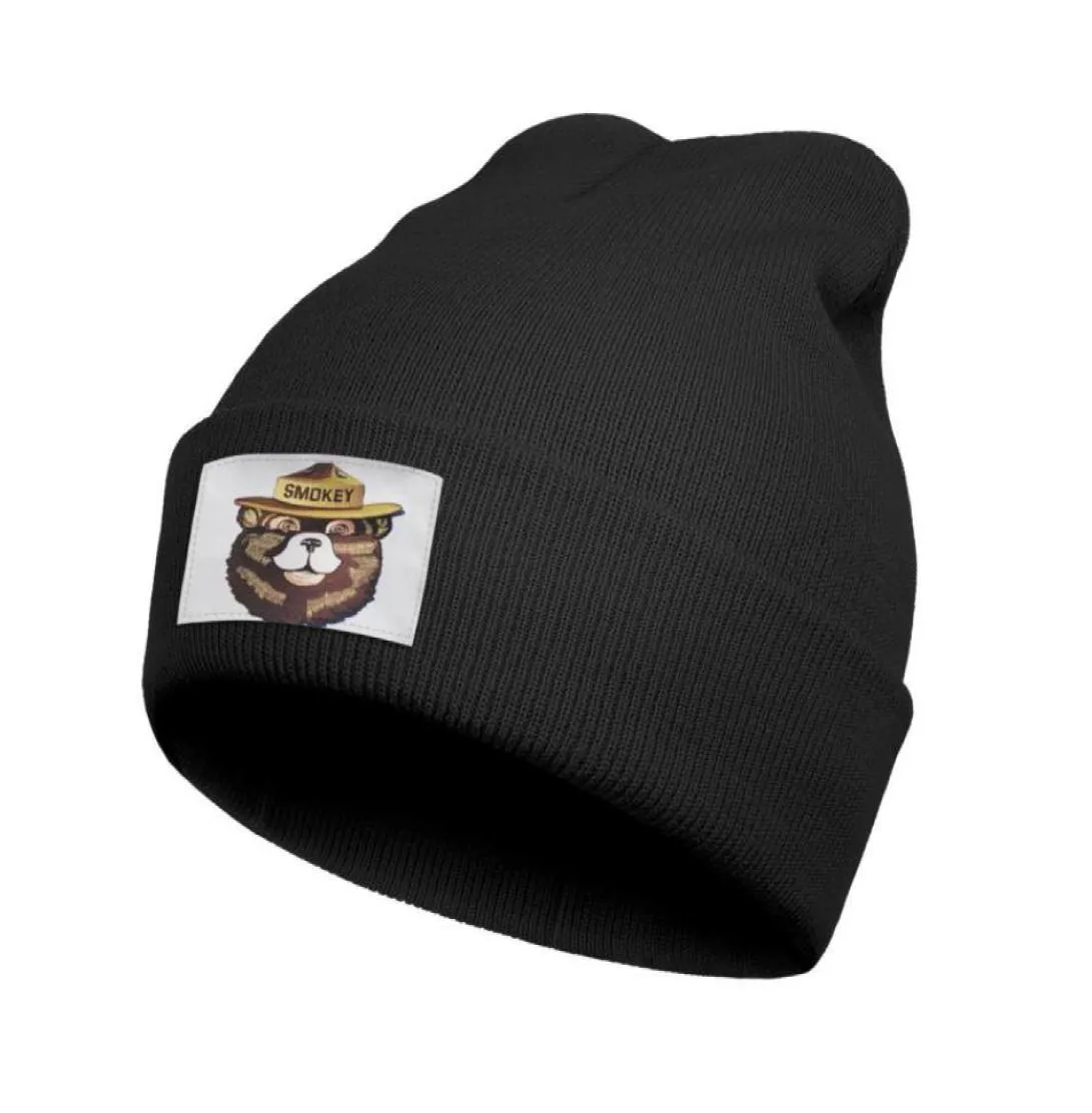 Fashion Smokey Bear Print Logo Winter Ski Beanie Hats Vintage Smokey Bear Wildfire Sticker Decal48706466613312