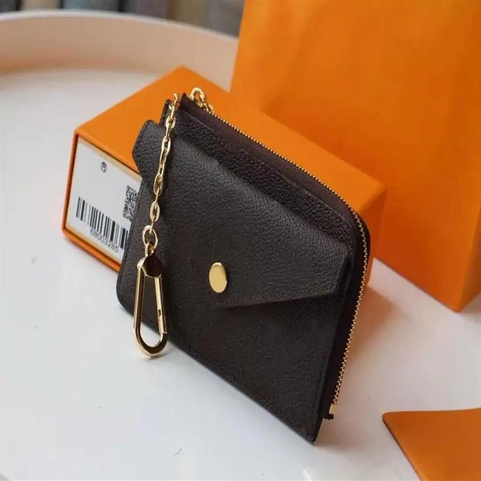 M69431 Card Holder Women Genuine Leather RECTO VERSO Wallet Mini Zippy Organizer Wallet Coin Purse Bag Belt Charm Key Pouch Pochet220t