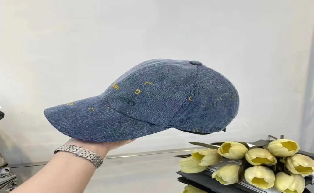Designer Denim Ball Caps Jacquard Snapback Printemps Eté Couple Casquettes De Baseball Unisexe Hommes Femmes Sport Hat4803658