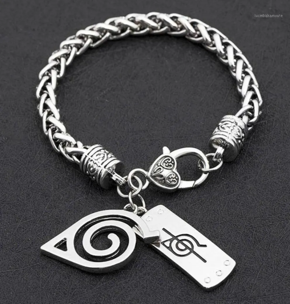 Konoha Ninja Village Logo lion Forehead Alloy Bracelet Classic Geometric Charms Cosplay Bracelets Fashion Jewelry112977946366400