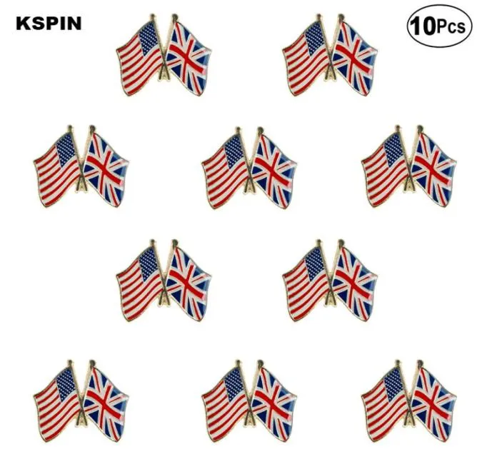 USA Storbritannien Lapel Pin Flag Badge Brosch Pins Badges09955540