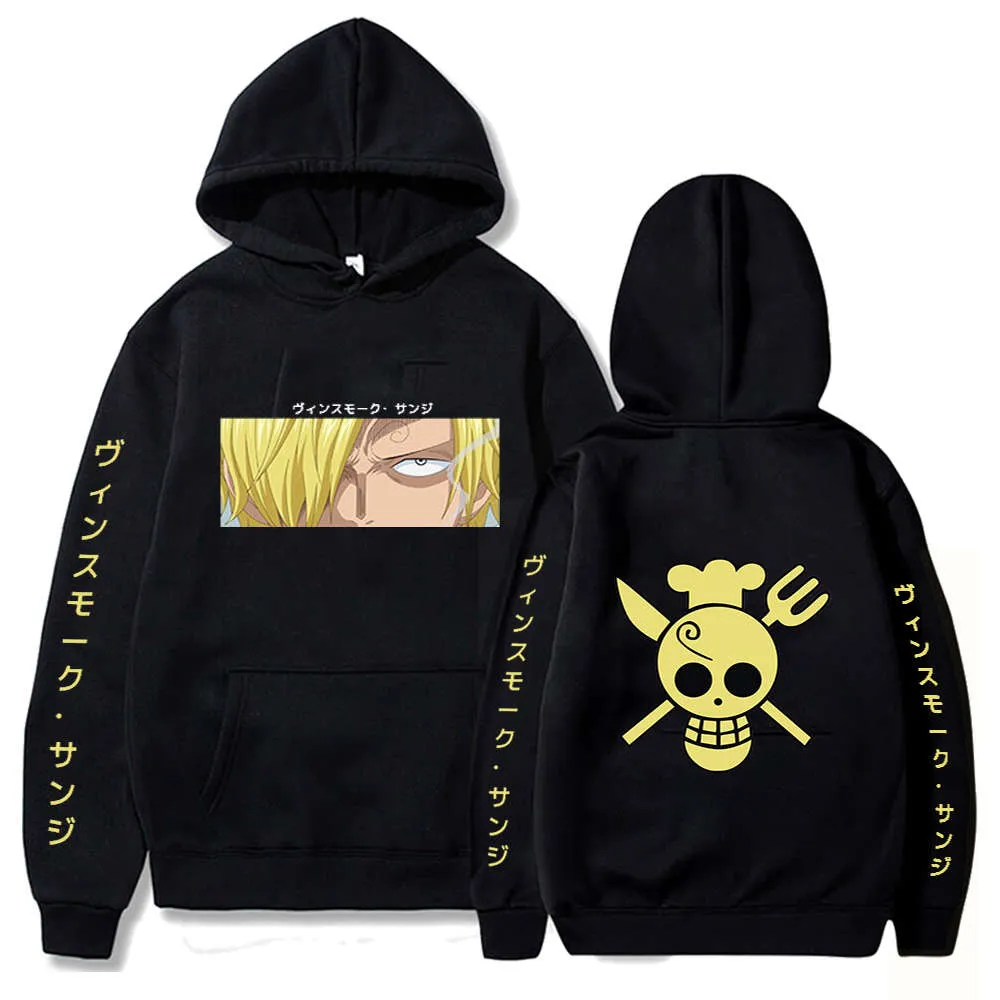 ONE Piece Anime Hoodie manga comprida moletom masculino e feminino pulôver roupas