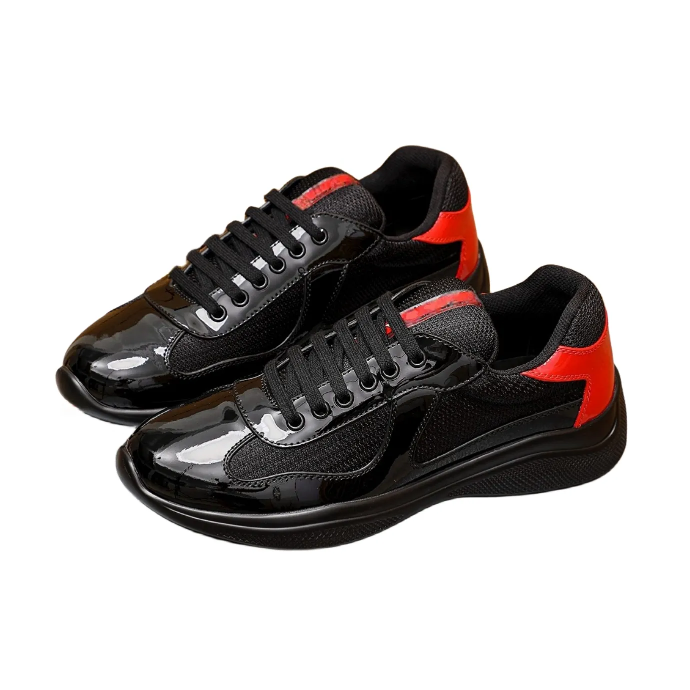 Accetta OEM scarpe da ginnastica in pelle da uomo traspirante in vera pelle di mucca