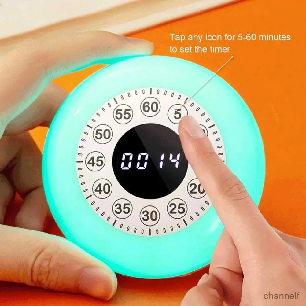 Timers Rechargeable Visual Timer With RGB Light 60 Minute Countdown