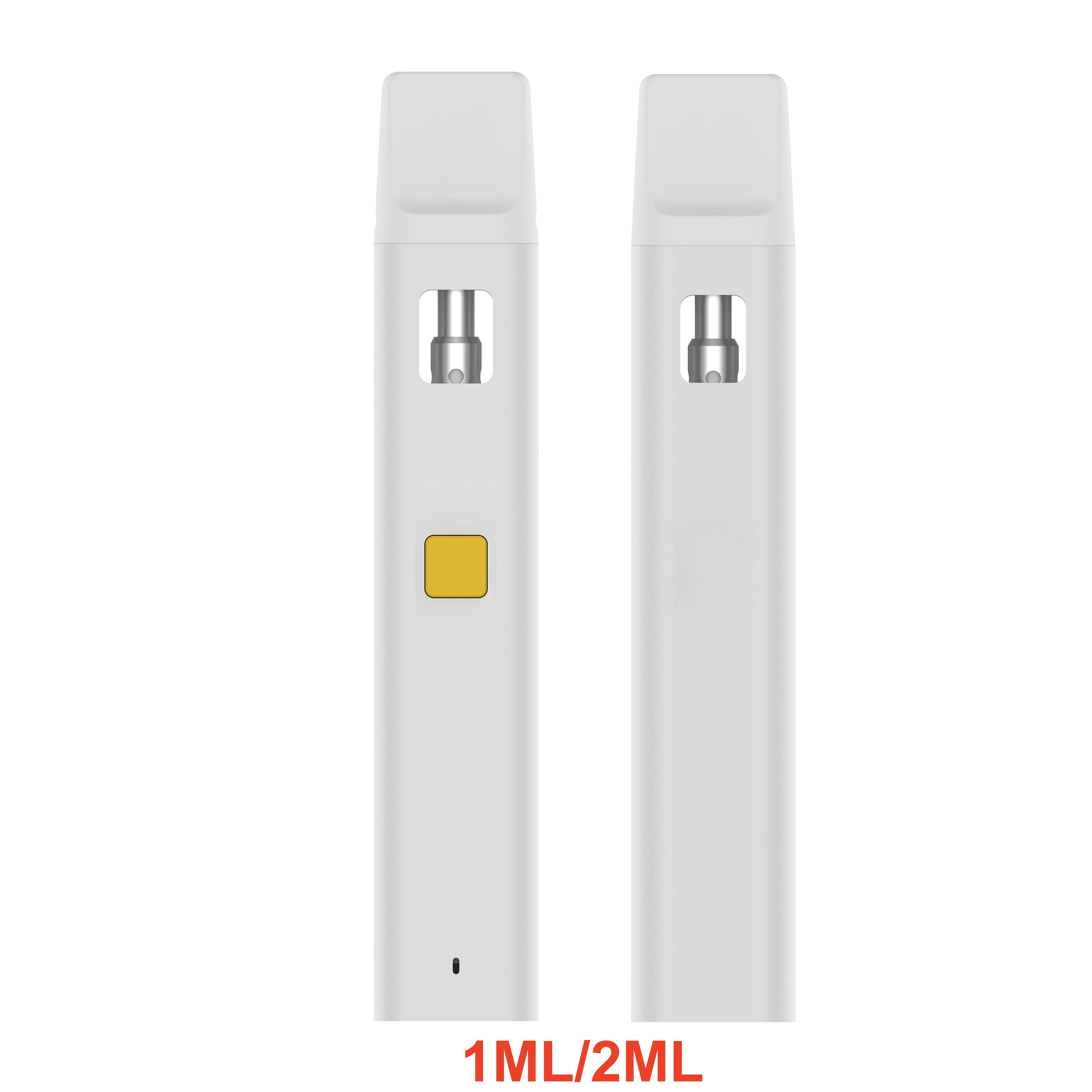 Slim förvärmning av startpaket 1 ml 2 ml pod engångs tomvape penna tjocka oljepods förångare pennor 350 mAh uppladdningsbar batterikeramisk spole start kit vape grossist