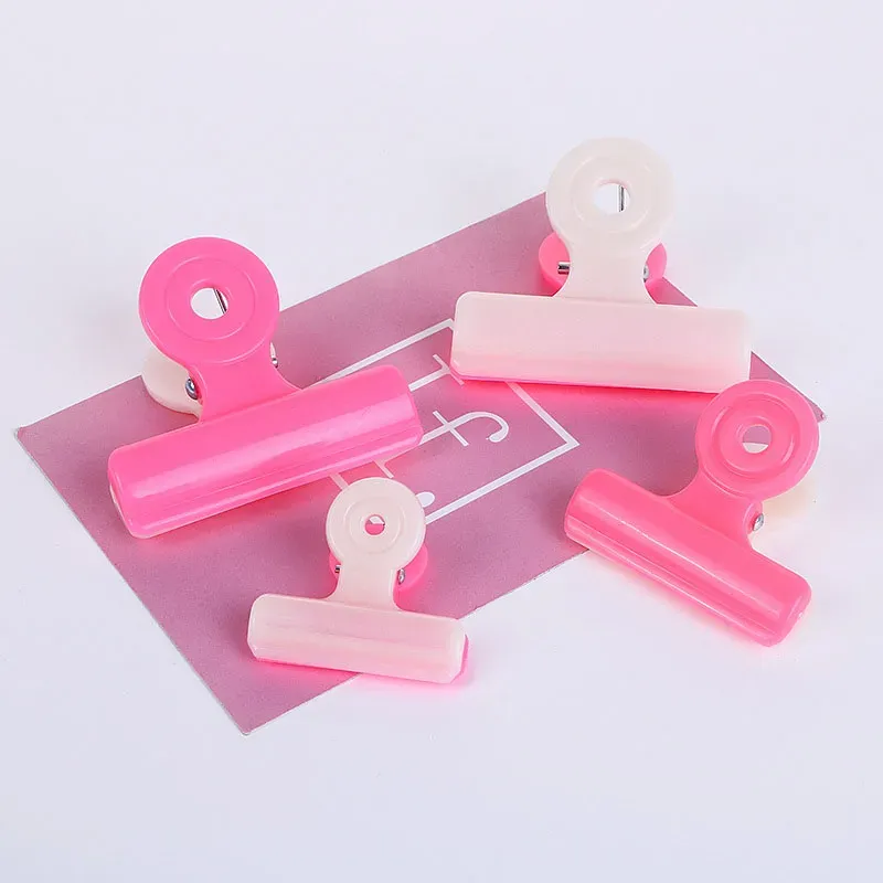 Food Snack Storage Seal Tool Office File Holder Plastic Sealing Bag Clips Kitchen Accessory Candy Color Food Close Clip HH573