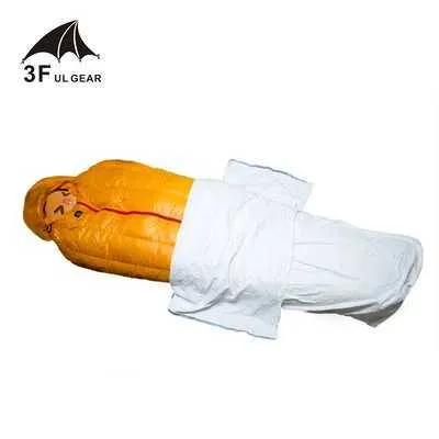 침낭 3f ul 기어 업그레이드 Tyvek 침낭 커버 환기 수분 방지 된 모든 더러운 내부 라이너 Bivy Bagl23