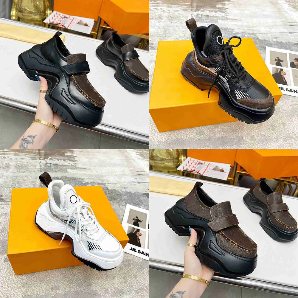 Klassieke Designer Mode Casual Schoenen Archlight 2.0 Platform Dames Sportschoenen Lafite Holle Vetersluiting Dikke Zool Verhoogde Platform Vetersluiting Sportschoenen Maten 35-44