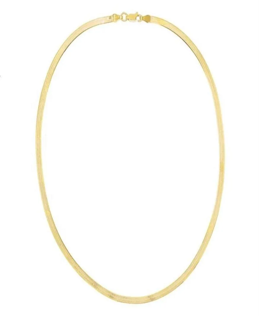 Classic Italy Sier Chain 925 Sterling Sier Herringbone Halsband M29045176071