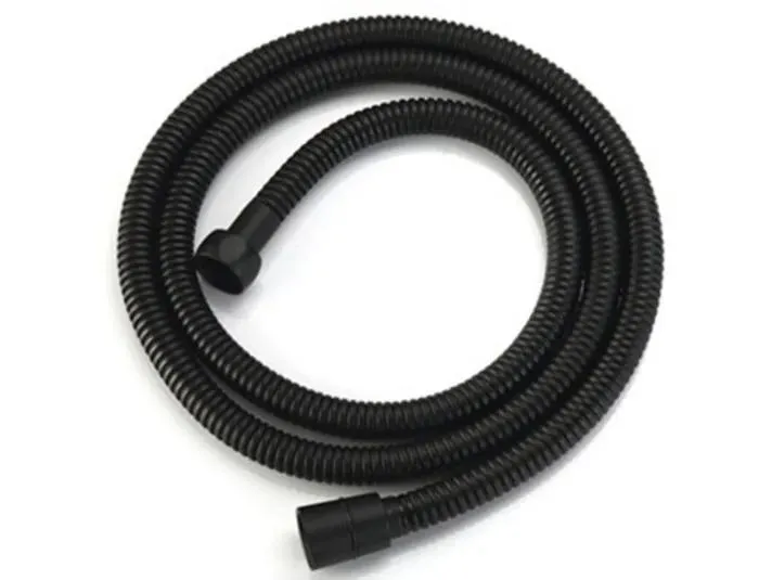 Mangueiras Mangueira de chuveiro portátil de aço inoxidável preto ou dourado 150 cm de comprimento ou preto / cinza mangueira de pvc Acessórios de banheiro Tubos à prova de explosão