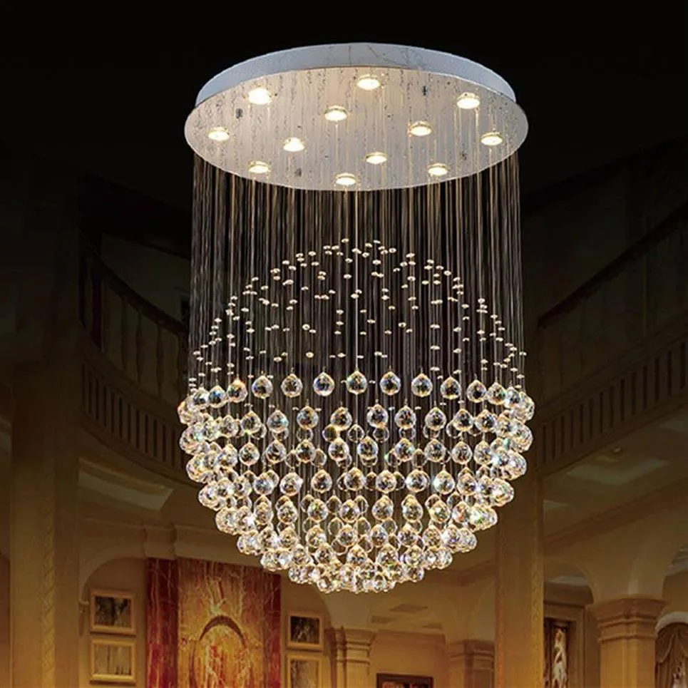 Nouveau moderne LED K9 boule lustres en cristal cristal pendentif lumière lustre lumières lustre clair boule plafonnier Light1811