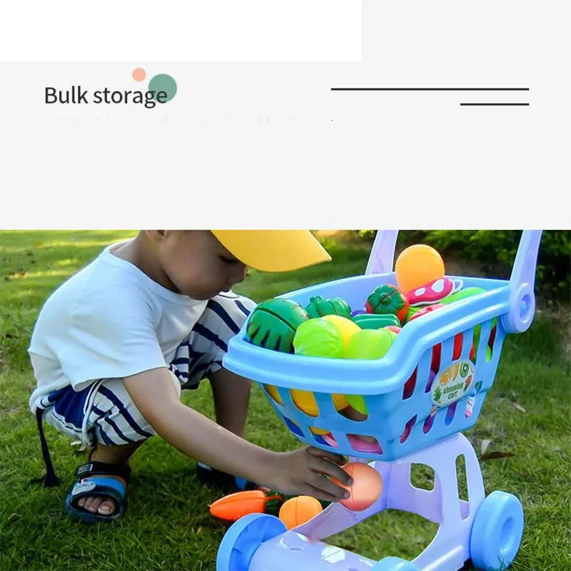 Children's play shopping trolley sale