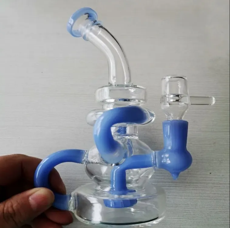 7,8 cala szklana wodę Bongs Feb Egg Bong Beaker Funkcja rura wodna grube szklane platformy hoahs z 14 mm banger