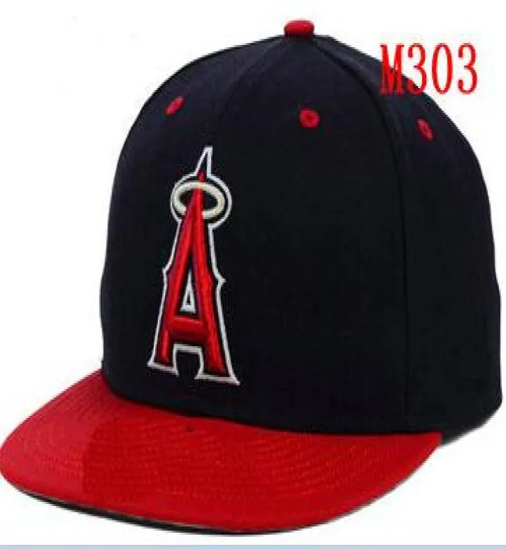 Fitted hats sunhat Angels Baseball Embroidered Team Letter Flat Brim Hats Baseball Size Caps Brands Sports Chapeu for men and wome8516066