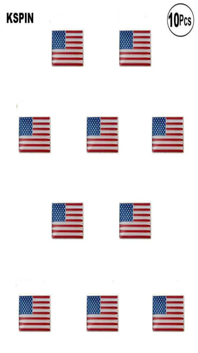 US Flag Lapel Pin Flag badge Brooch Pins Badges 10Pcs a Lot04052294