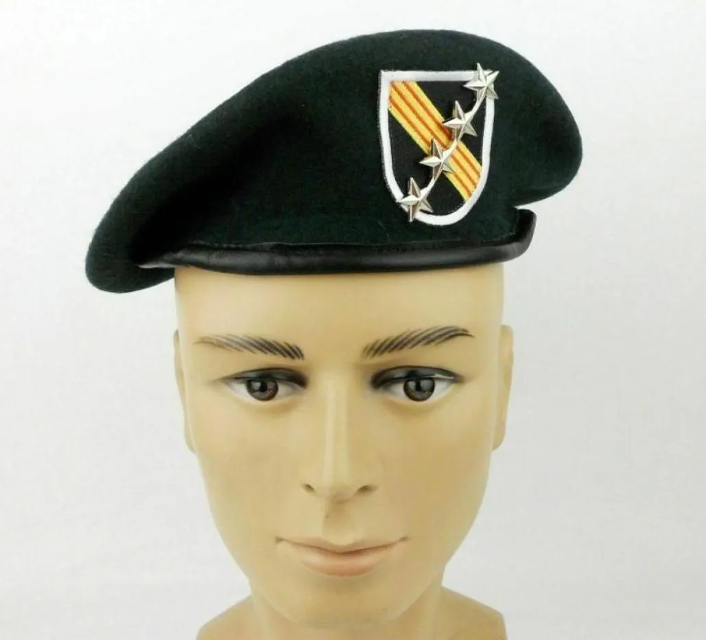 BERETS VIETNAM WAR US陸軍第5特殊部隊グループGreen Beret Cap Insignia Hat M Store14370990