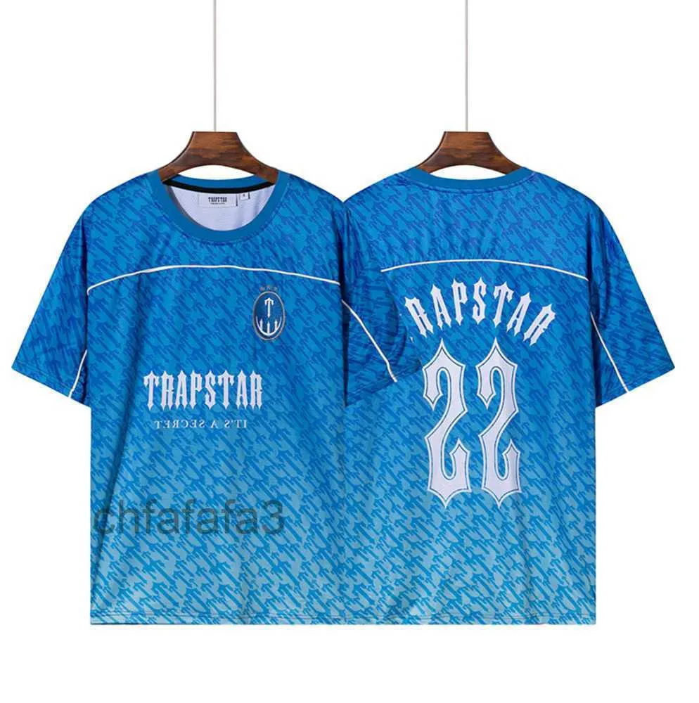 Mens Moda Camiseta Mulheres Verão Casual Esporte Camisetas Trapstar Gradiente Gráfico Tees Homens Estilo de Rua Camisas Elegantes Impressão Completa Curto Design Respirável 6 03EQ