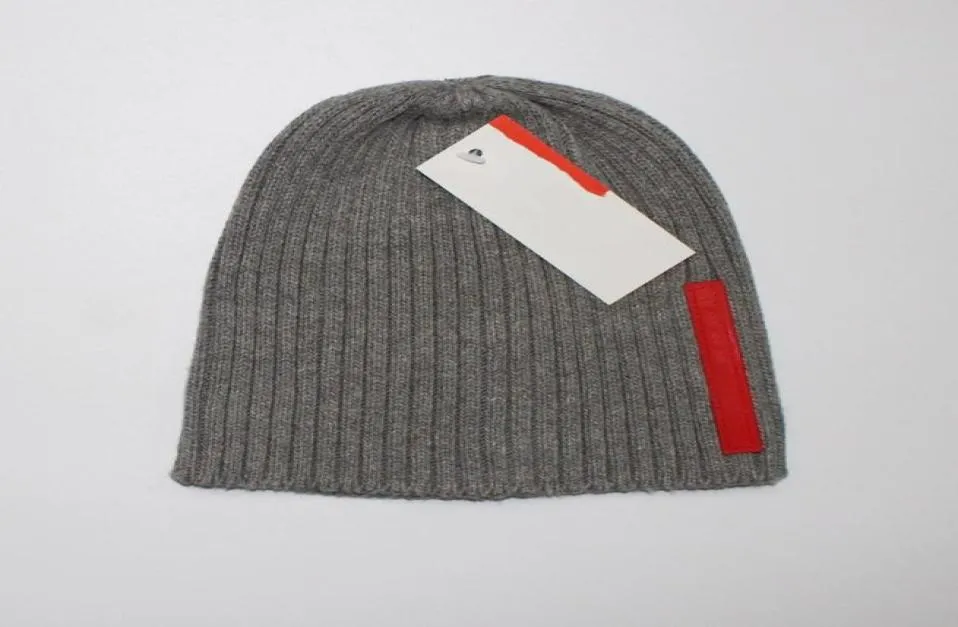 Novo inverno masculino chapéu de malha marca quente chapéus designer malha gorros algodão casual cores vermelhas gorro natal gift2308608