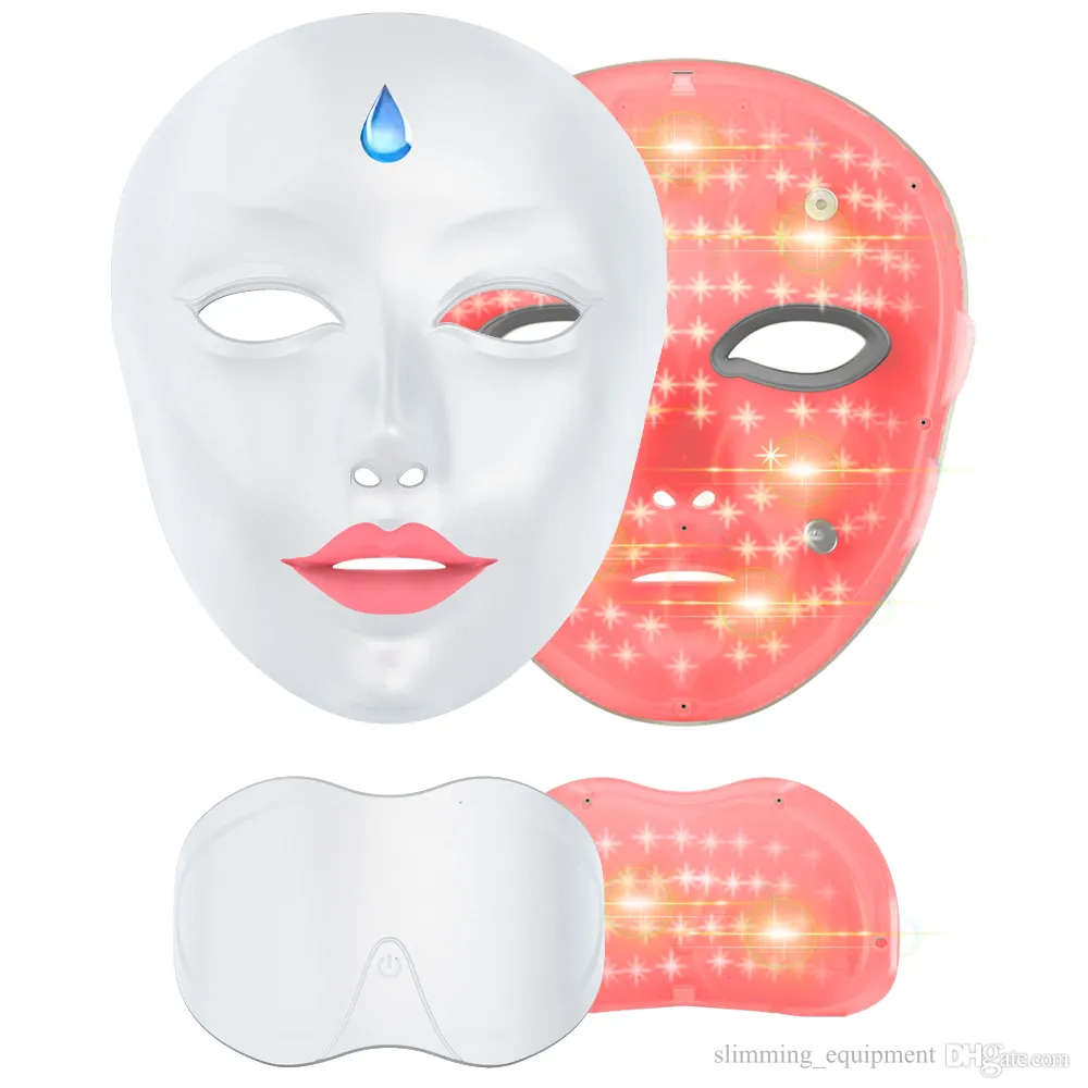 Electrical Cosmetic 7 Wavelength LED Biology Light Colorful Led Face and Neck Mask For Photorejuvenation