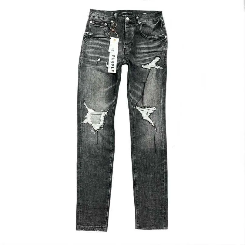Designer Purple Brand Dżinsy dla mężczyzn Poletki Purple Letnia Hole wysokiej jakości haft dżinsowe dżinsowe spodnie męskie purpurowe dżinsy 2ZSC