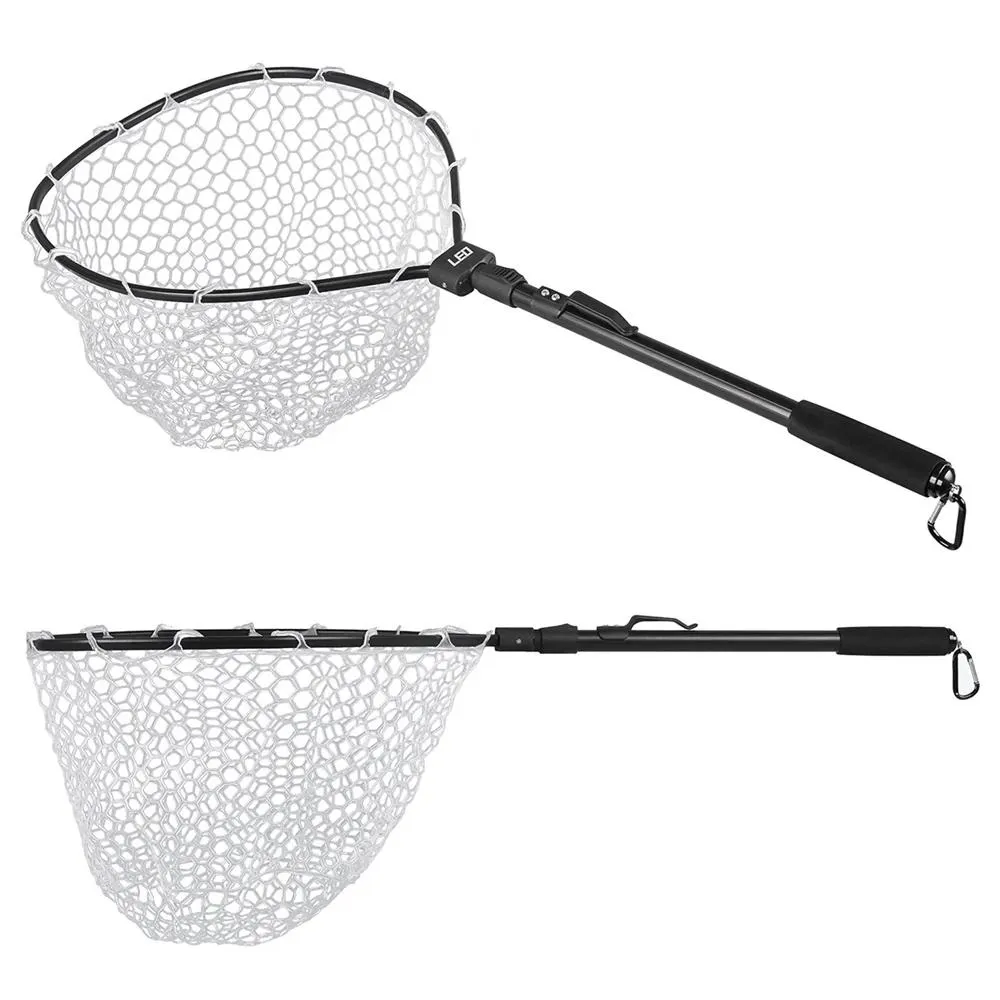 Line Landing Net Rubber Mesh Wooden Handle Nylon Rubber Catch And Release  Holder Basket Pesca Combo Kit Trout Fishing Tools From Lzqlp, $24.98