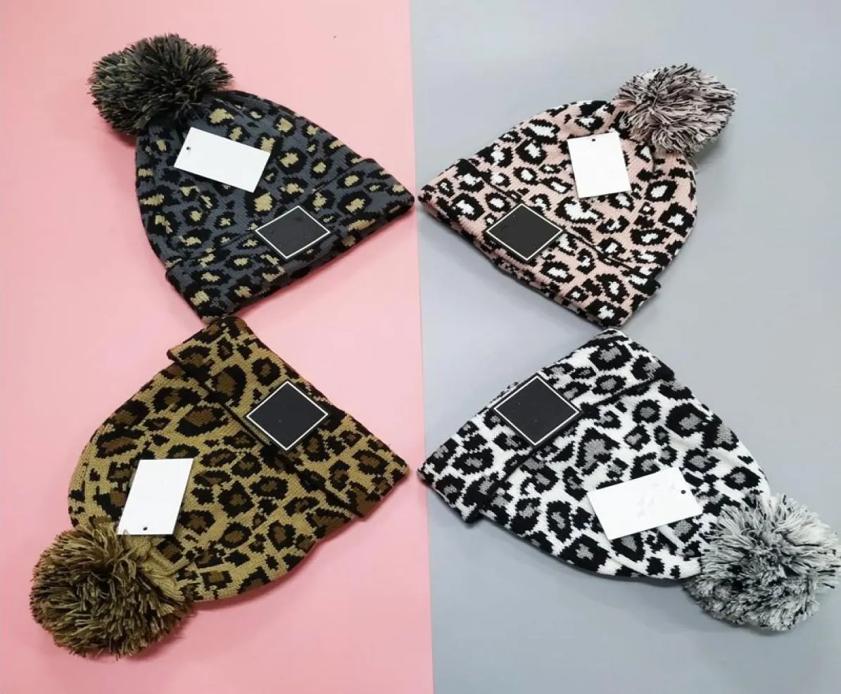 Kadınlar için Örme Şapka Menfil Men Men Beanie Leopar Şapkaları Kış Retro Sınırsız Mavalı Kavun Kap Kumbası Docker Fisherman Beanies5203052