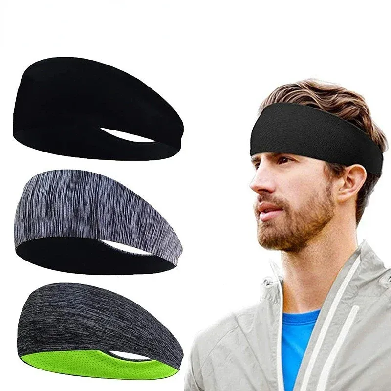 Spor Ter Bandı Antislip Head Bandı Slim Egzersiz Soğutma Erkekler için Soğutma Yoga Atletik Çalışma Sycling Açık Hava Spor 231226