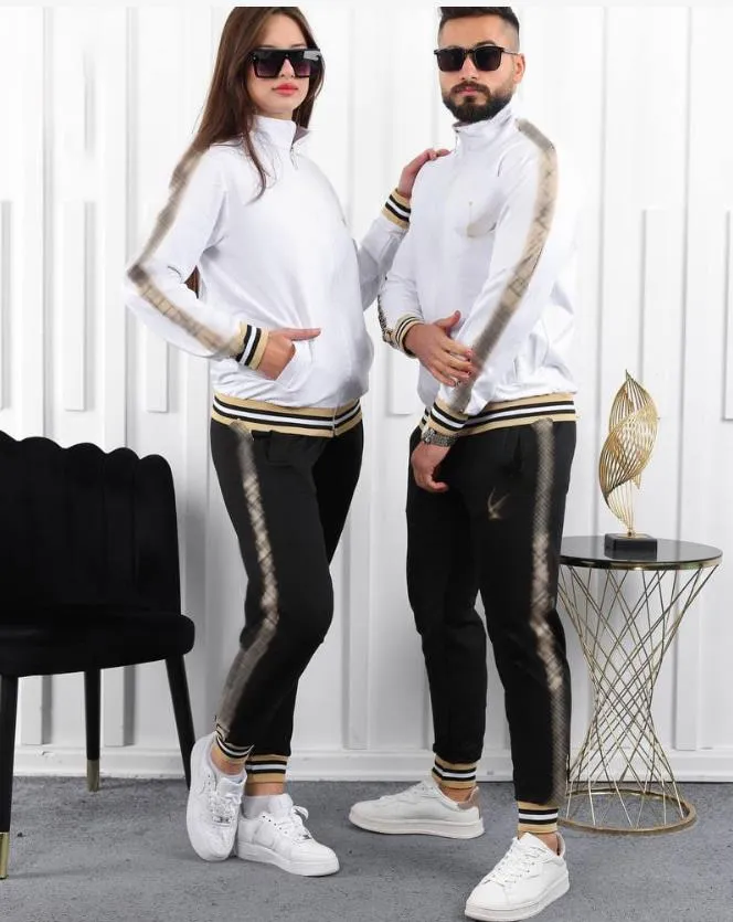 Sportset Männer- und Frauen Sportbekleidung Luxusmarke Casual Sports Anzug 2 Stück Set Designer Paar Set Jogging Reißverschluss Sportbekleidung