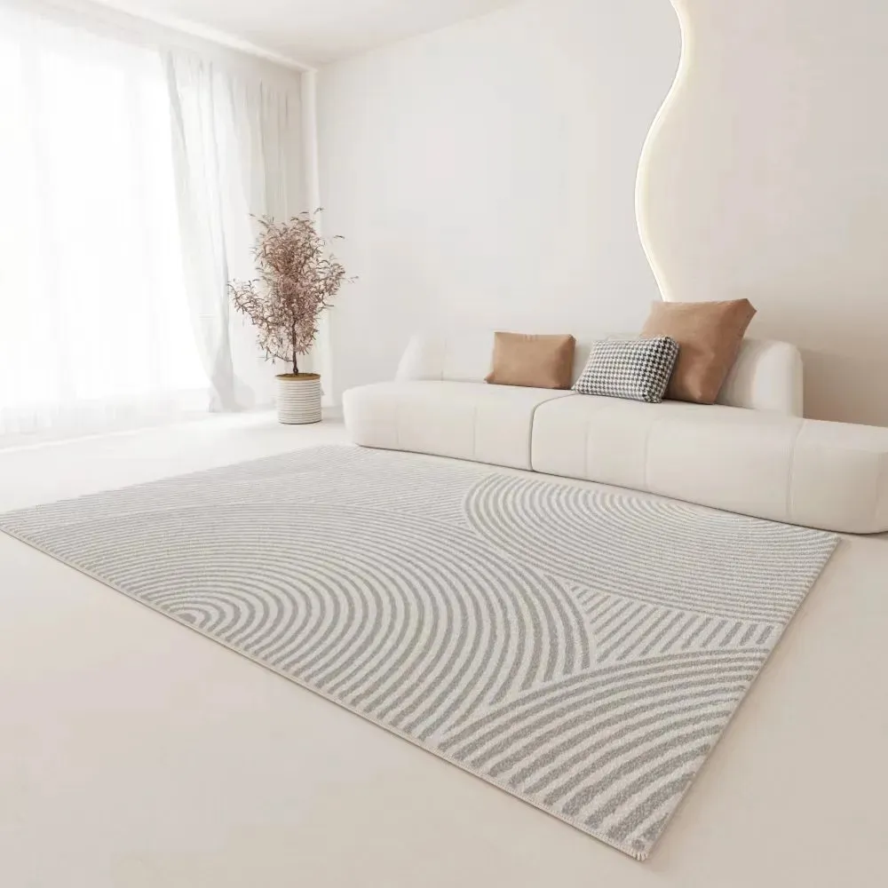 French retro Japanese wabi-sabi carpet living room Nordic light luxury imitation cashmere coffee table carpet household bedroom Bed carpet