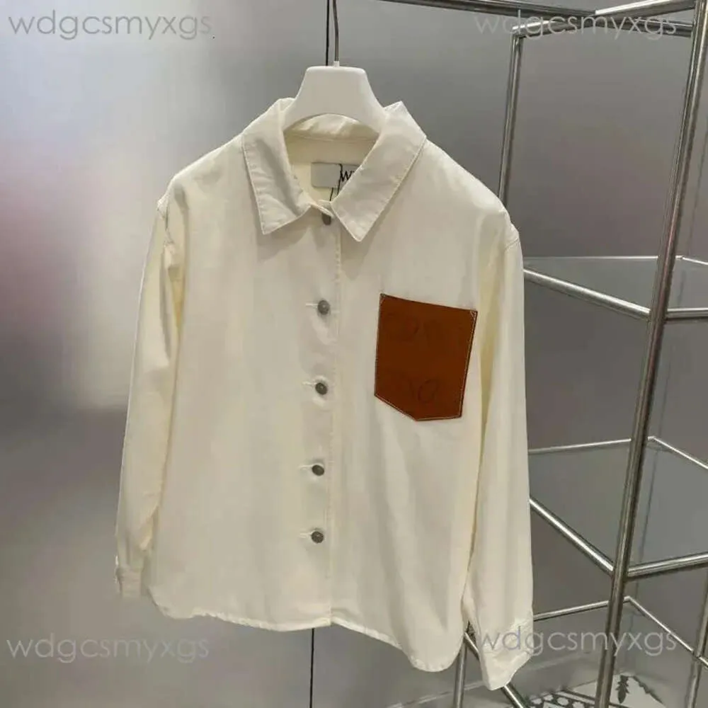 Designer Women Blouses Denim lovewe Tshirts Long Sleeve Tee Shirts Casual Tops Clothing White 01