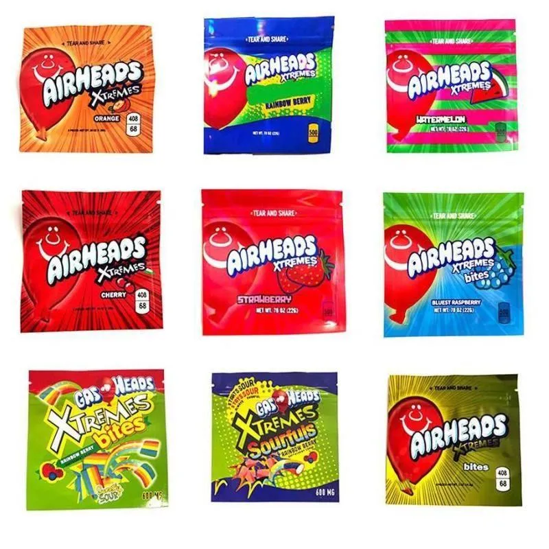 400mg 500mg candy packaing bags mylar gummies packing blue raspberry cherry watermelon strawberry sour zipper bag Mwcew Ljwnr