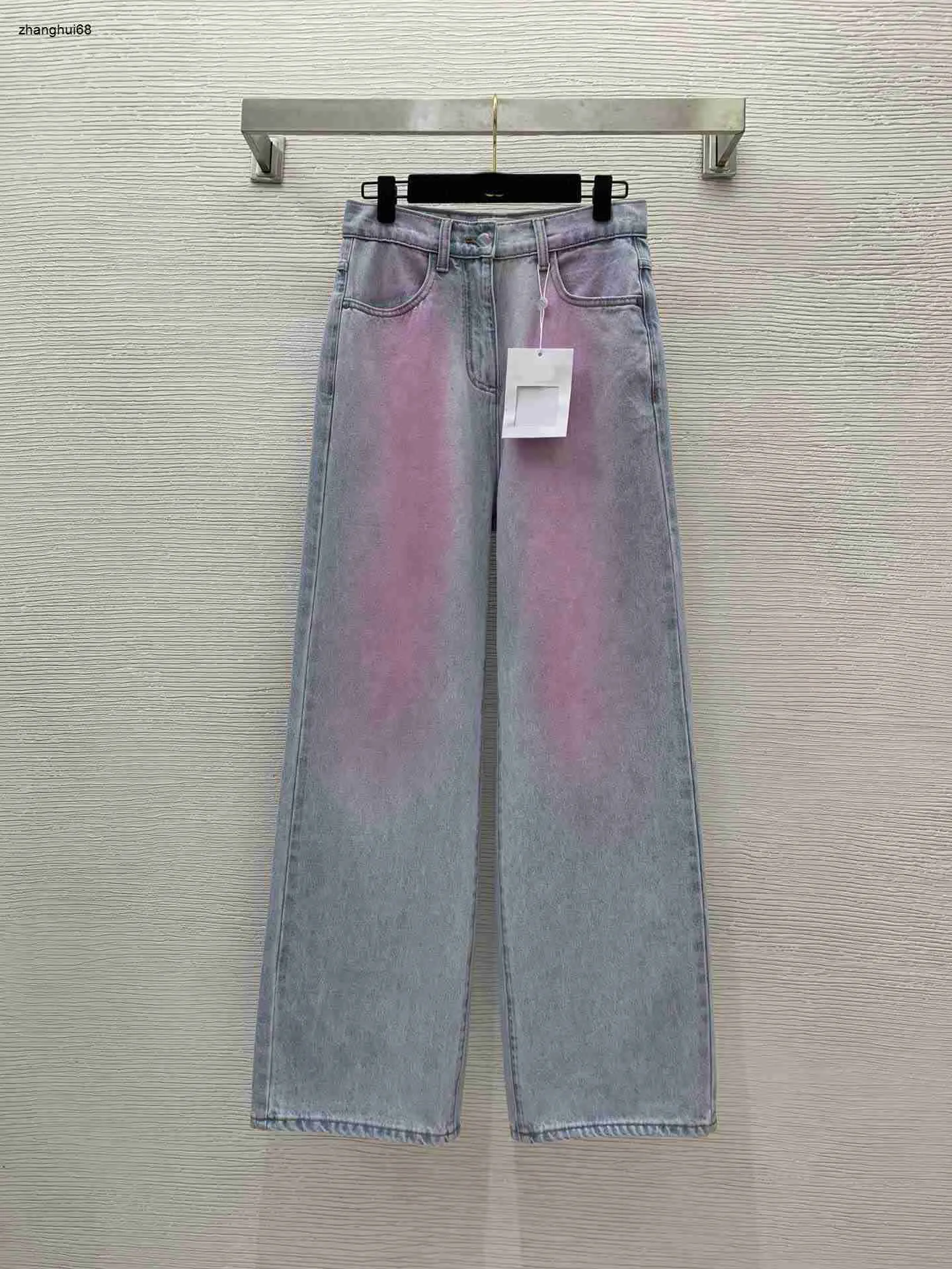 jeans da donna firmati abbigliamento di marca moda da donna Jeans e pantaloni a gamba larga a vita alta con sfumatura di colore 25 dicembre Nuovo