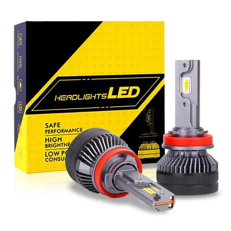 Strålkastare T50 Auto LED -belysningssystem H11 LED -ljus för bil H1 H3 9005 LED -strålkastarlampa H4 LED -glödlampor H7