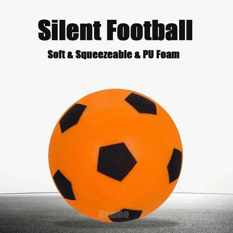 Balle De Football Intérieur 8 Pouces – Douce, Silencieuse Et Anti-Choc En Mousse PU Imperméable Pour Tout-Petits Et Enfants