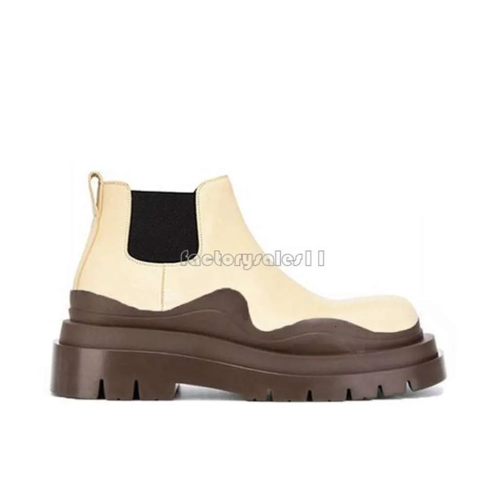 Zwarte Dames Man Bottega Laarzen Luxe Bottega Schoenen Tire Lean Leather Chelsea Dames Heren Lug Platform Chunky Schoenen Lady Knight Low TopF0UW