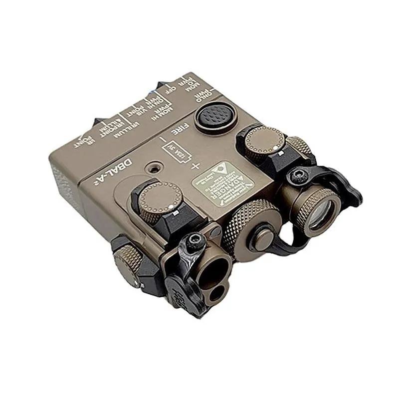 Тактический ИК-лазерный осветитель DBAL A2, светодиодный фонарь для оружия, интегрированный с красным лазерным охотничьим ружьем, фонарик 400 люмен с дистанционным управлением