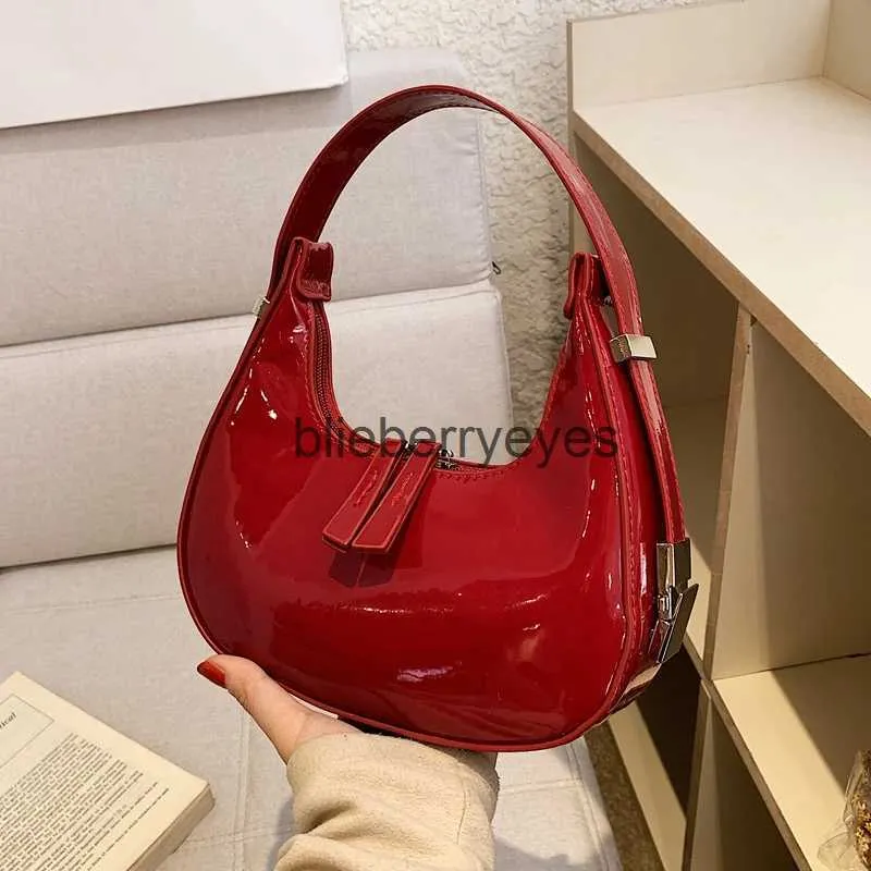 Borse a tracolla Cappelli Cappelli a secchiello Moda Mezzo mese Borsa in pelle verniciata Borsa da festa impero da donna estiva Borsa regalo completa Bagblieberryeyes