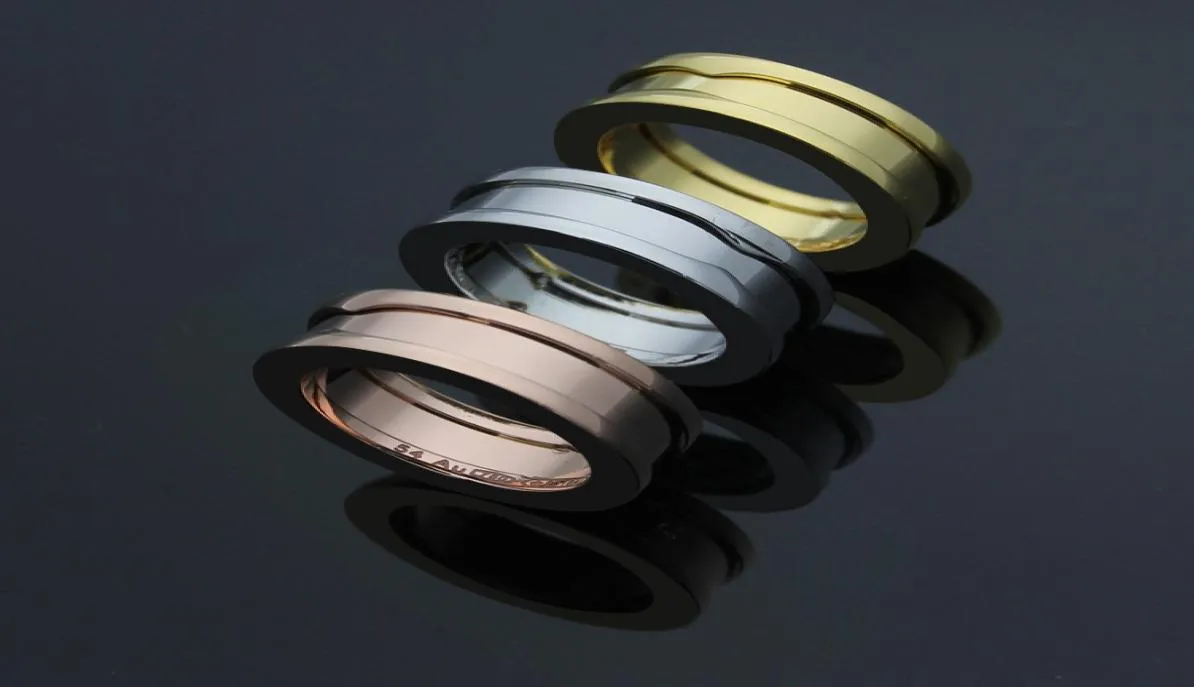 2019 célèbre marque cercles multicolores en acier inoxydable 316L anneaux en céramique noir et blanc pour hommes et femmes anillos fashion love jew3710634