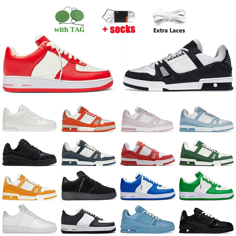 2024 Stili caldi Scarpe casual classiche di lusso Uomo Donna Denim Tela verniciata Nero Rosa Bianco Blu Verde Sovrapposizioni Sport all'aria aperta Piattaforma scarpe da ginnastica piatte sneakers