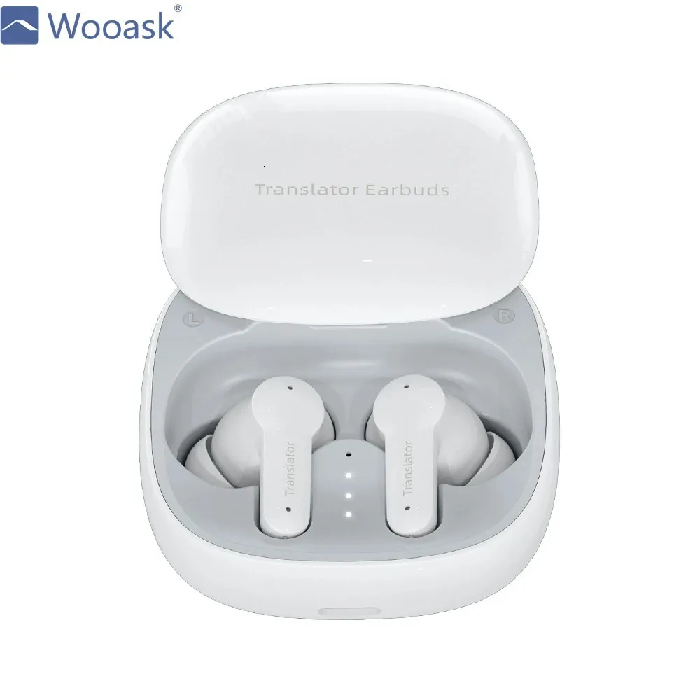 Wooask M3 Smart 144 Language Simultaneous Translator Earbuds AI Voice Instant Translation Earphone Interpretation Headset 231226