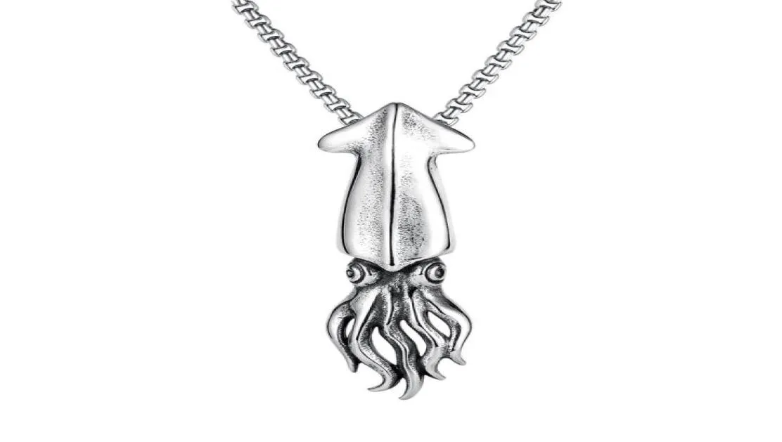 kettingen ketting hangers voor heren zilver roestvrij staal trendy mode allmatch octopus hanger sieraden voor jongens verjaardagscadeaus262398989