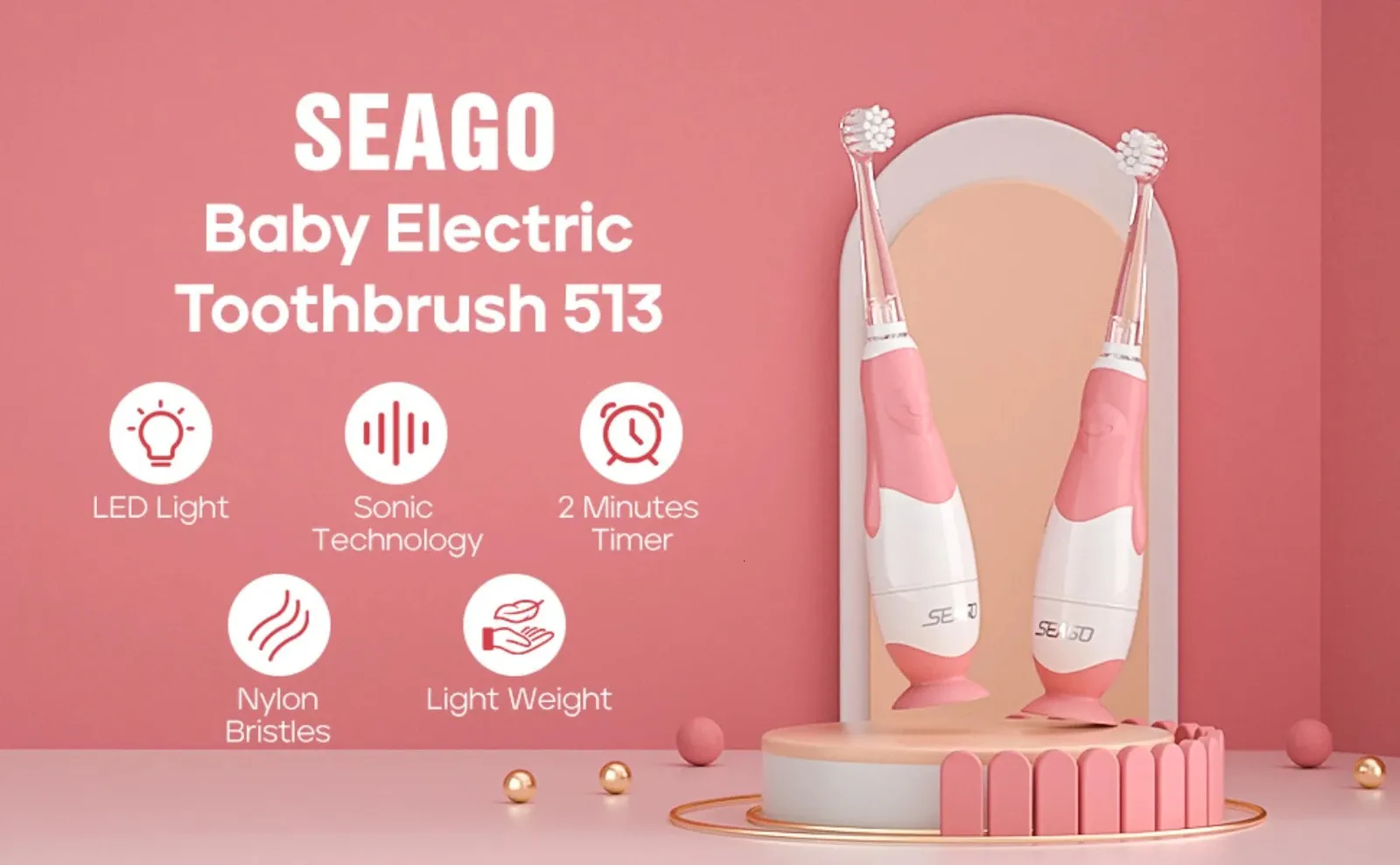 SEAGO baby electric toothbrush 513