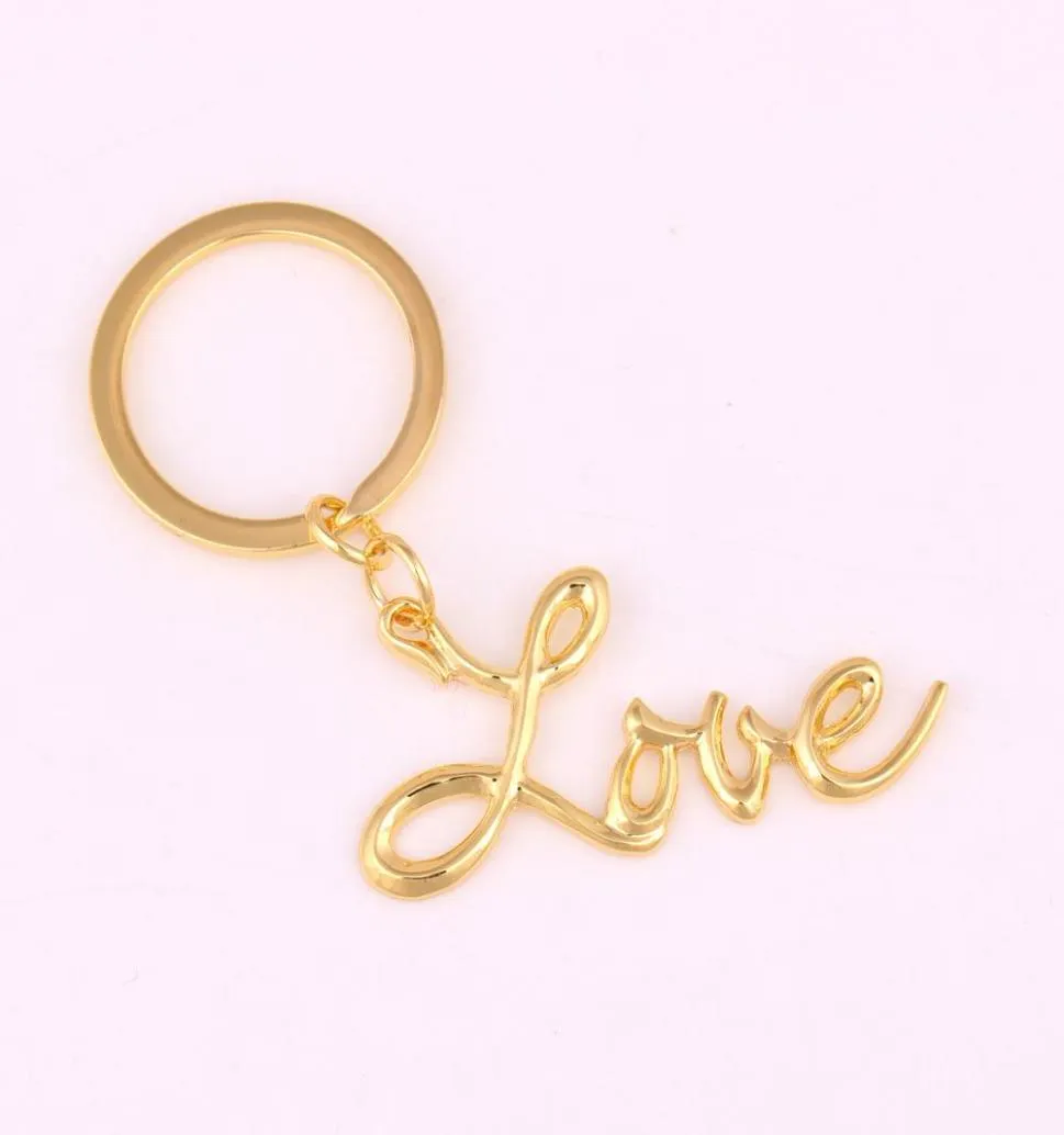 Брелок с надписью «Любовь», подарок другу, брелок, кольцо, сумка, очаровательный ювелирный кулон, модный брелок для ключей, аксессуары золотого цвета, 5 шт., lo9643738