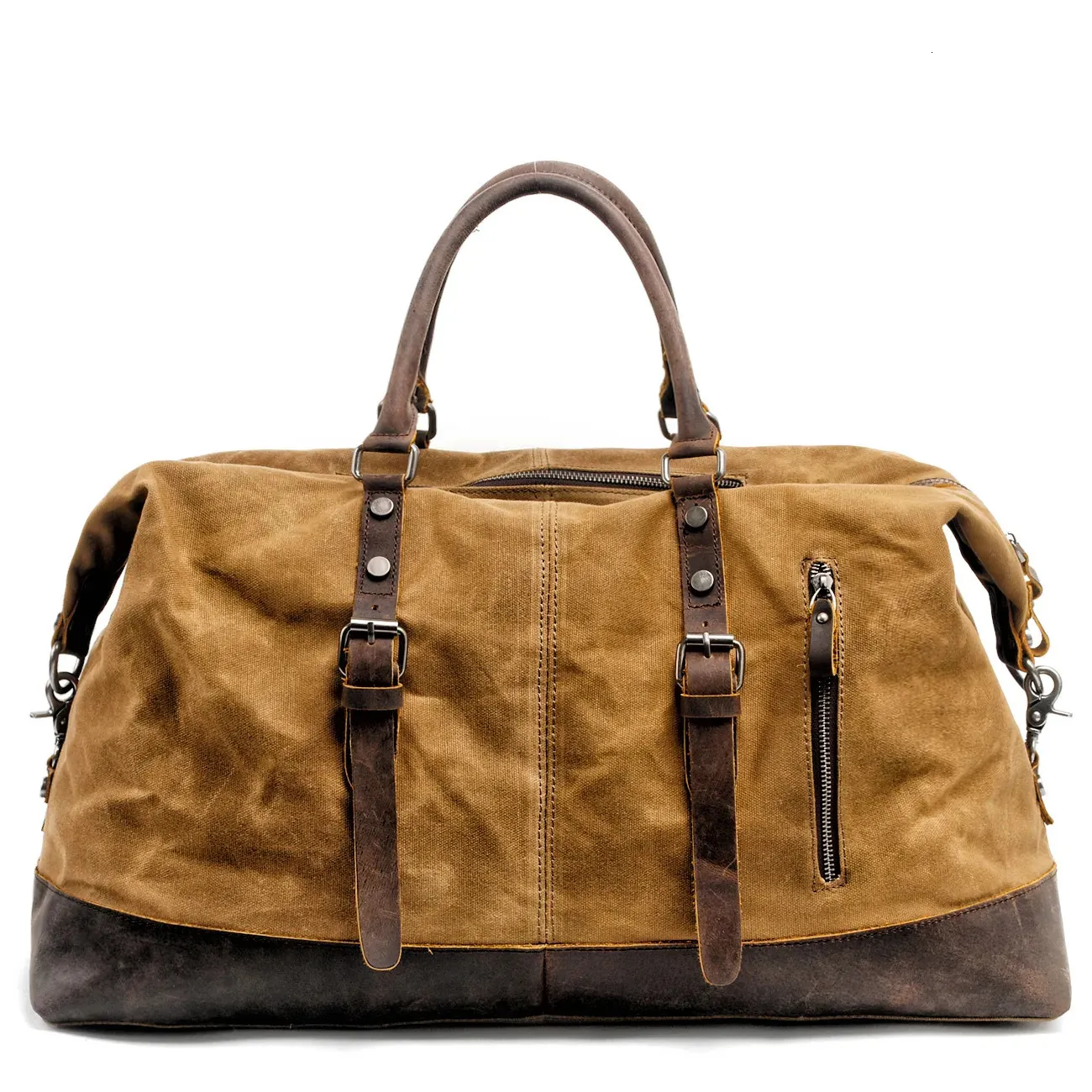 Muchuan Men Travel Bags M Hand Luggage Bags Canvas Leather Travel Duffelバッグショルダーバッグ