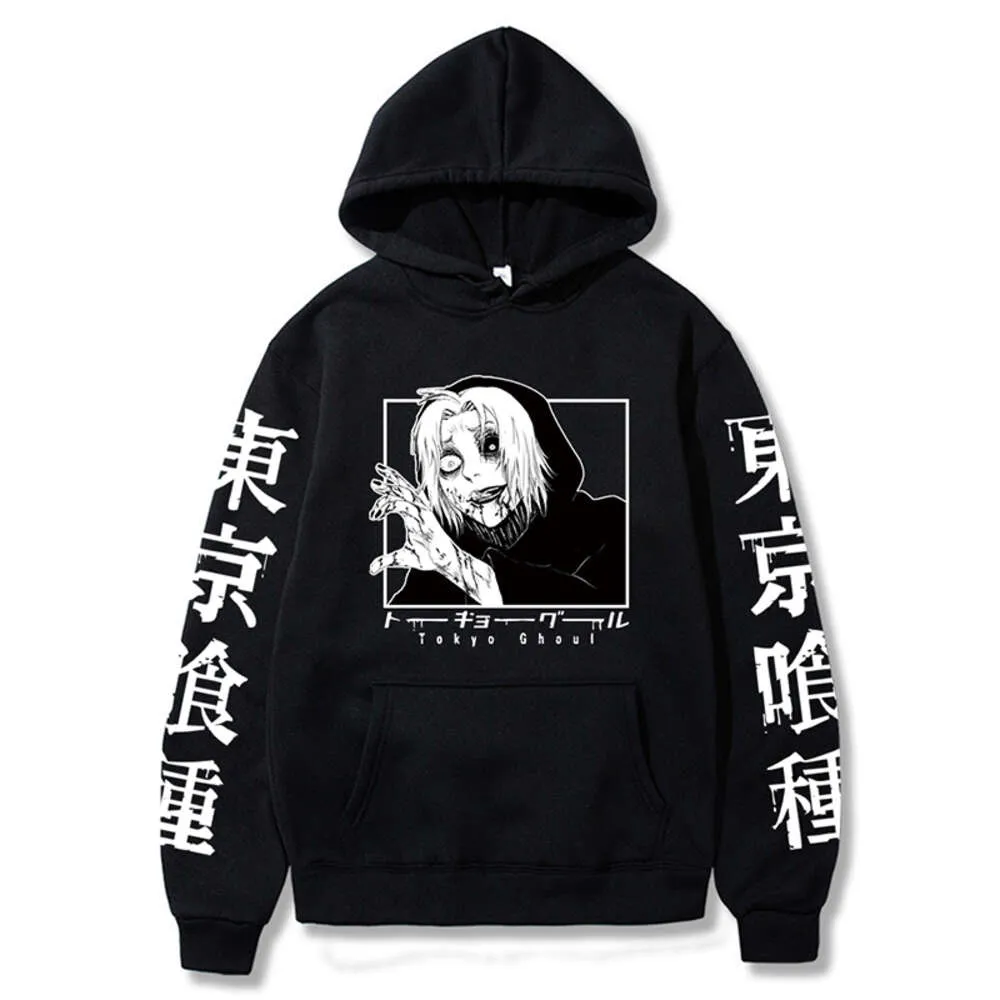 Japan Anime Tokyo Ghoul Takizawa Seido manga hoodies för män kvinnor streetwear unisex tecknad haruku bekväm tröja