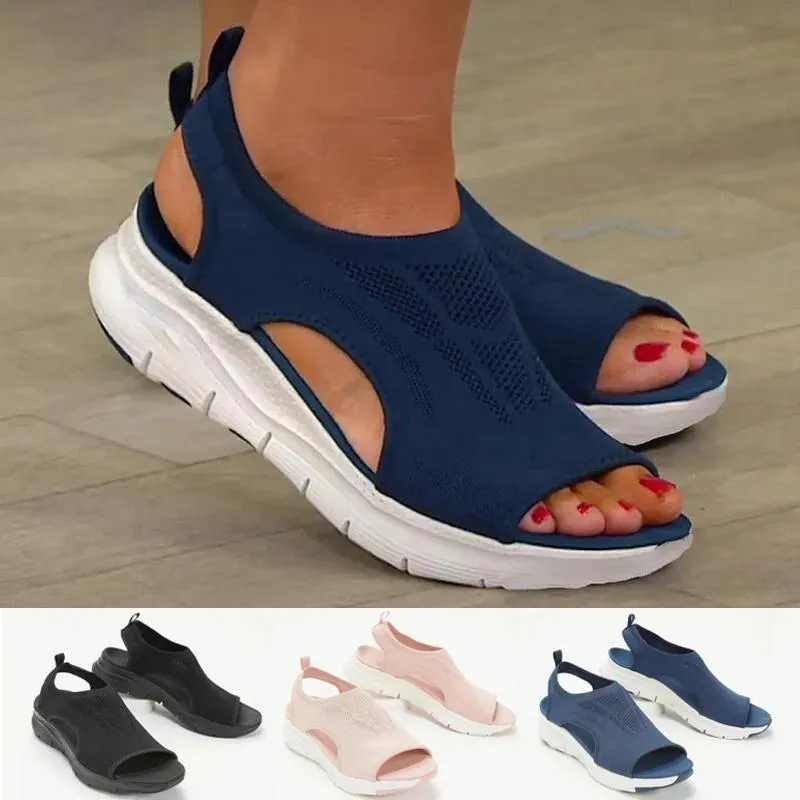 Obcasy buty damskie Summer 2022 Comfort Casual Sport Sandals Women Beach Wedge Sandals Platform