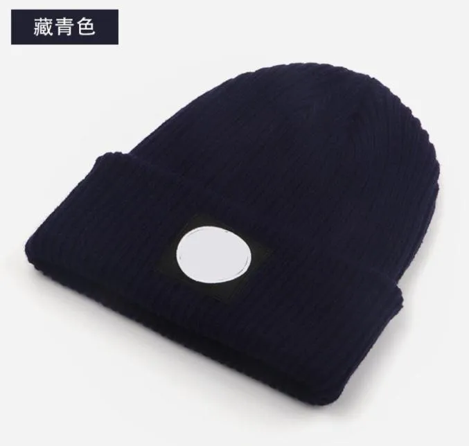 Mens Beanie Winter Hat Brand Warm Beanies European American Double Laye Folded Knit Women Woolen Hats Skull Cap for Womens Men CA8448985