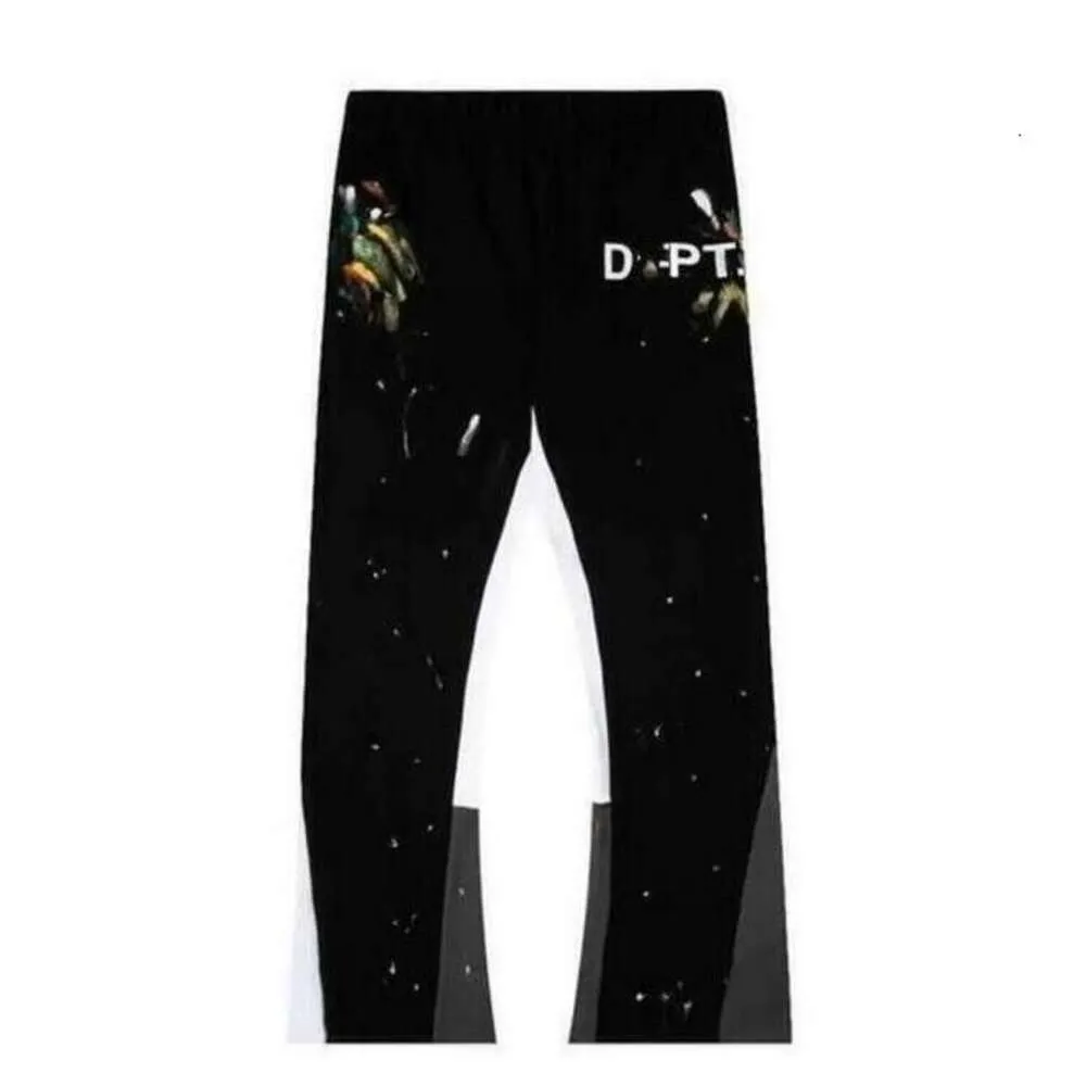 Men's Pants 23ss Galleries Sweatpants Dept Speckled Letter Print Couple Loose Versatile Casual Straight Dw Jacketstop Pant23 Good Bargain