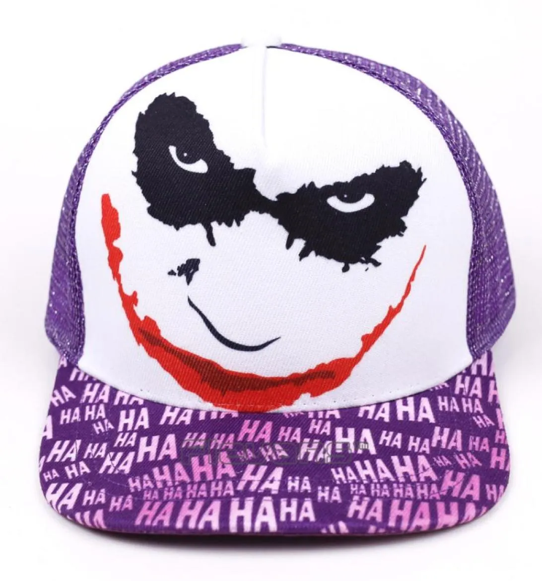 Joker tryck snapback hatt män kvinnor sommar mössor hattar coola nyhet hip hop baseball cap5616503